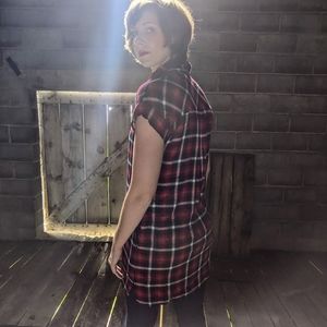 Mystree Red + Blue Plaid Tunic